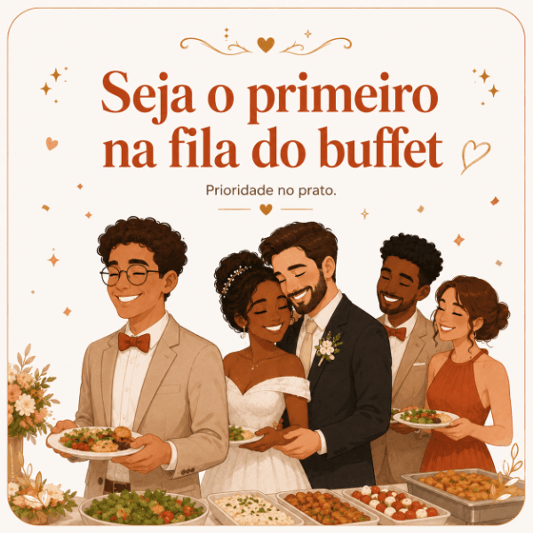 Seja o primeiro na fila do Buffet